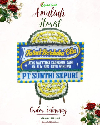Papan Bunga Duka di Ujungberung