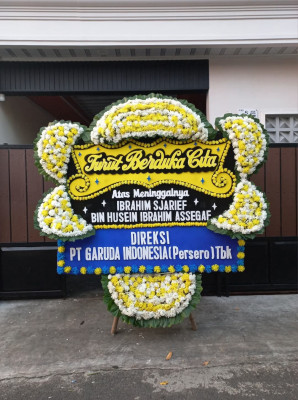 Papan Bunga Duka di Ujungberung