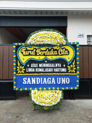 Papan Bunga Duka di Ujungberung